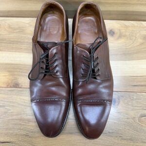 NAVYBOOT Switzerland Derby Shoes 12 EU 45 Brown Leather Cap Toe Formal‎ Business